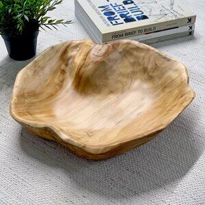Handmade Natural Root Wooden Bowl Storage Crafts Fruit Salad Serving Bowls
